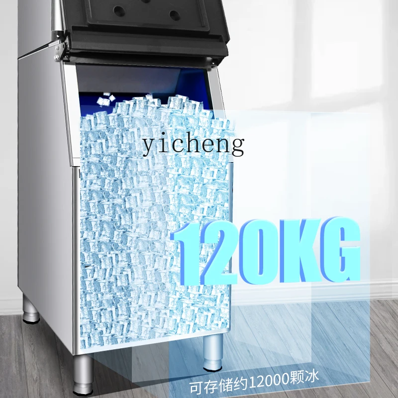 TQH Ice Machine Commercial Milk Tea Shop Bar Large Large Large Capacity Small Automatic Square Ice Cube Making Machine