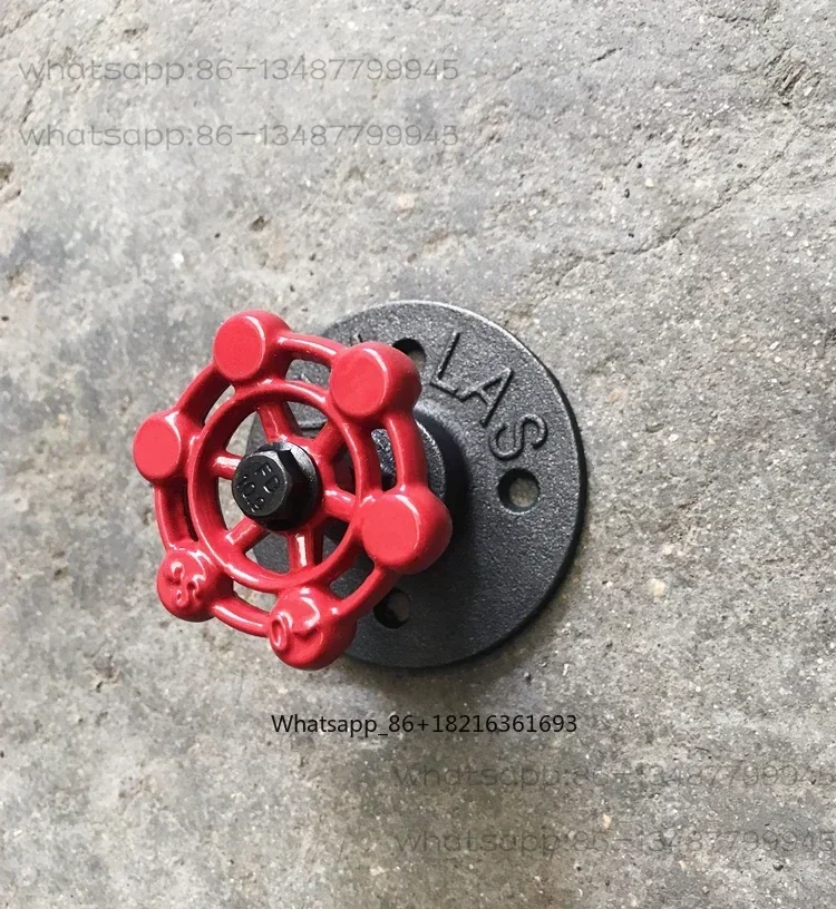 No punching pure metal American industrial retro steam valve decorative hook door handle coat hook