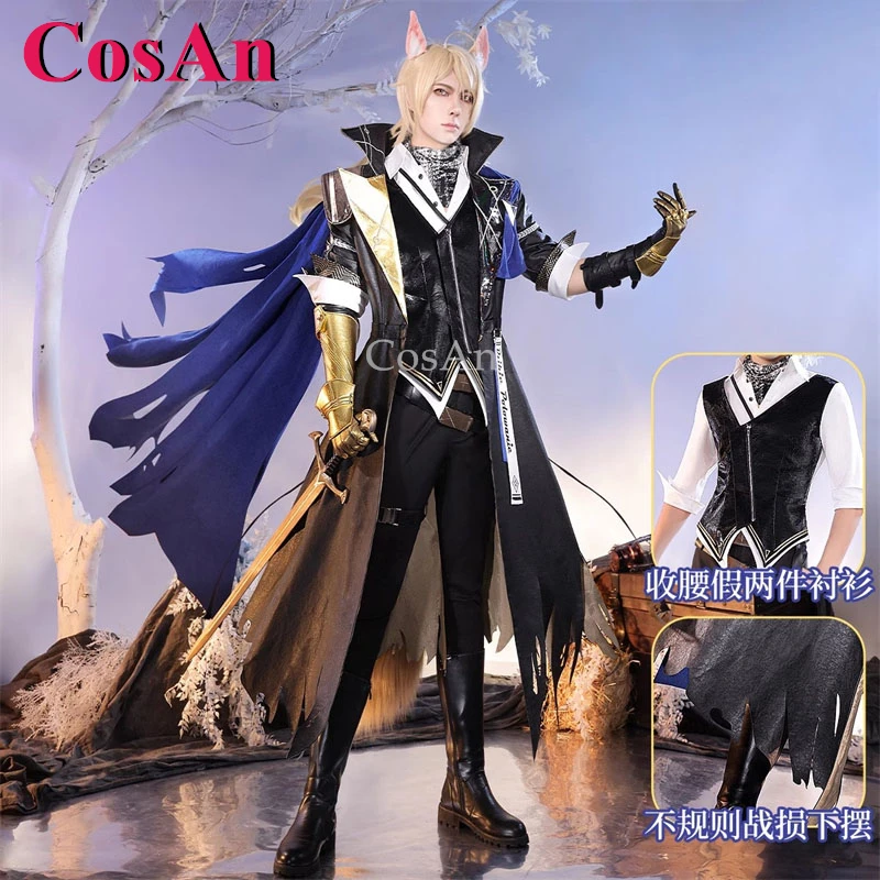 

CosAn Game Arknights Młynar Cosplay Costumes New Skin Fahsion Handsome Combat Uniform Halloween Party Role Play Clothing S-XL