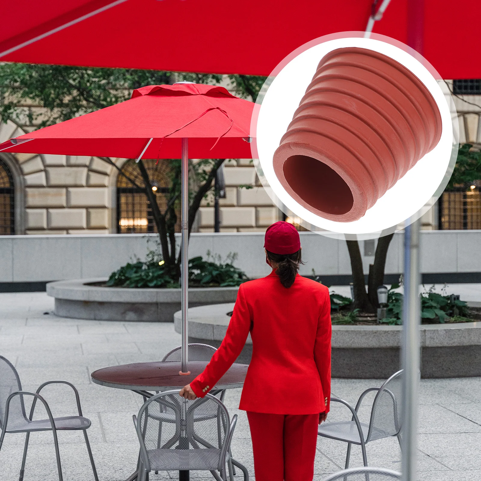 

Базовый резиновый держатель зонтика для сапог, подставка для зонтика, разделитель для зонтика для патио, настольный конусный клин с отверстием