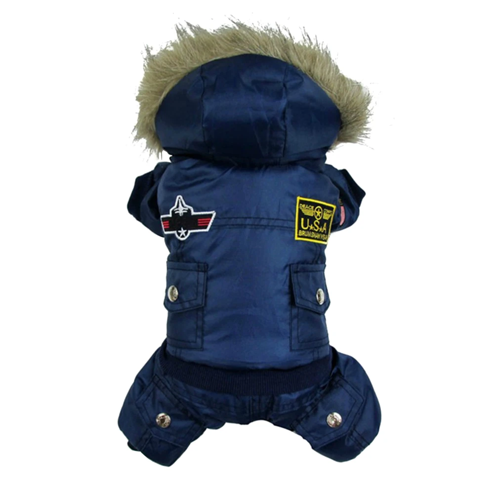 

Dog Coats Winter Pet Clothes Puppy Fleece Four Legged Warm Clothing Dog Hoodie Outdoor Indoor