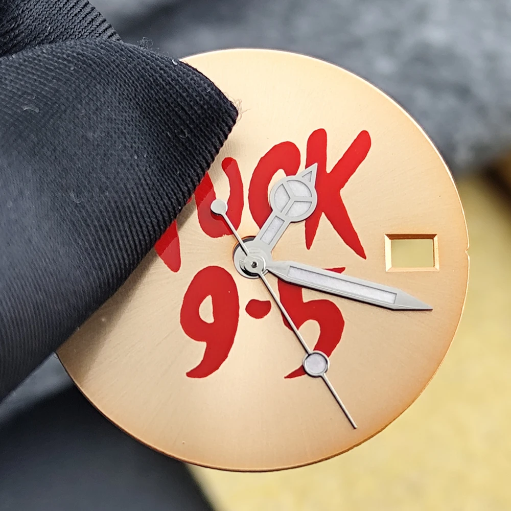 NH35 شعار مخصص الطلب ساعة رجالي 28.5 مللي متر لا مضيئة الهاتفي مناسبة ل NH35 ساعة يد تعمل بالحركة اكسسوارات