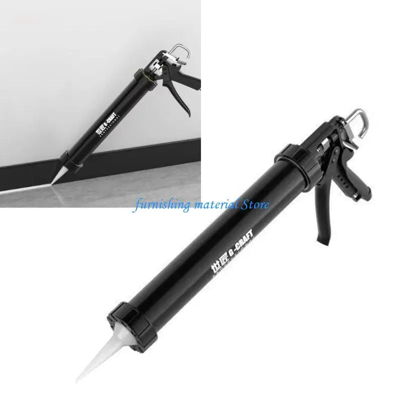 

Y5GD 500ml / 600ml Heavy-duty Glass Glues Guns Seam Sealing Prevent Spillage Caulking Tool Manual Caulking Guns Tile Nozzle