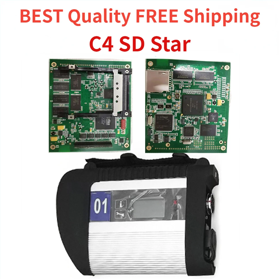 Mb Star C4 SD Star Multiplexer Diagnostic Tools12V/24V for Merc-dez car MB Star Diagnosis SD Connect C4 PK mb star c6