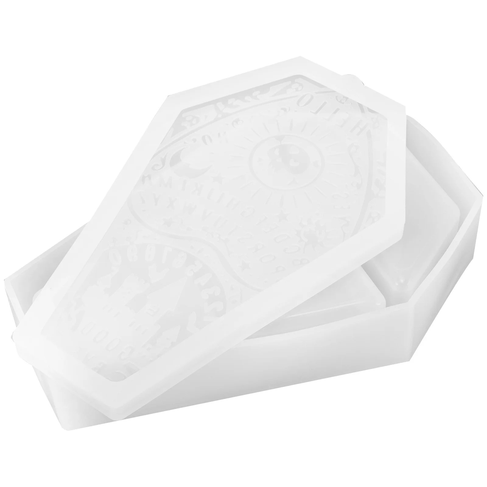 

Creative Coffin Storage Halloween Resin Drip For Diy Jewelry Keychains Reusable Silicone Making Craft Lovers Decorative Storage