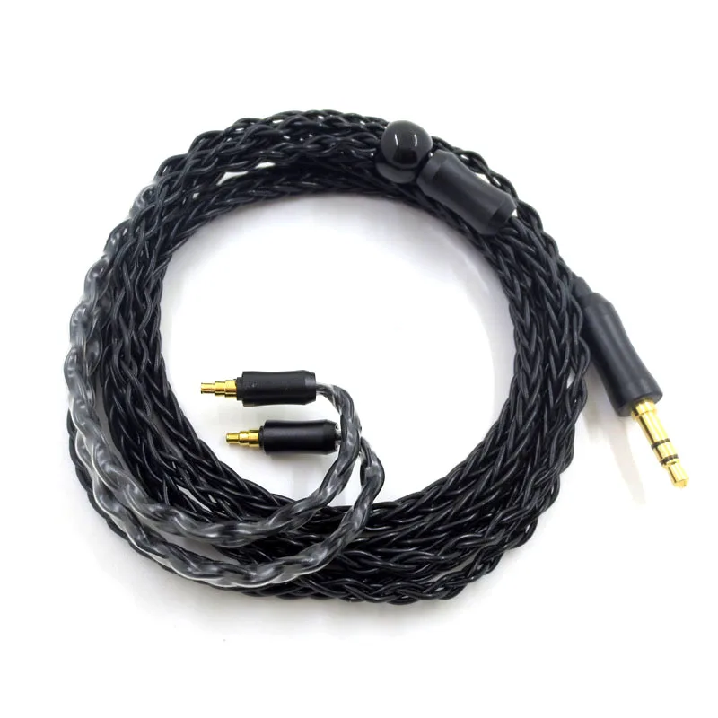 Cable de Audio de repuesto para auriculares Sennheiser IE40PRO, Cable de actualización, Cable de extensión de auriculares (negro)
