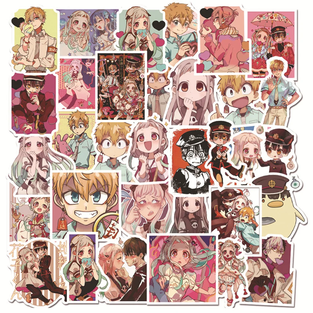 50PCS Ground-bound Juvenile Hanako-kun Japanese Anime Sticker Notebook Skateboard Waterproof Stickers