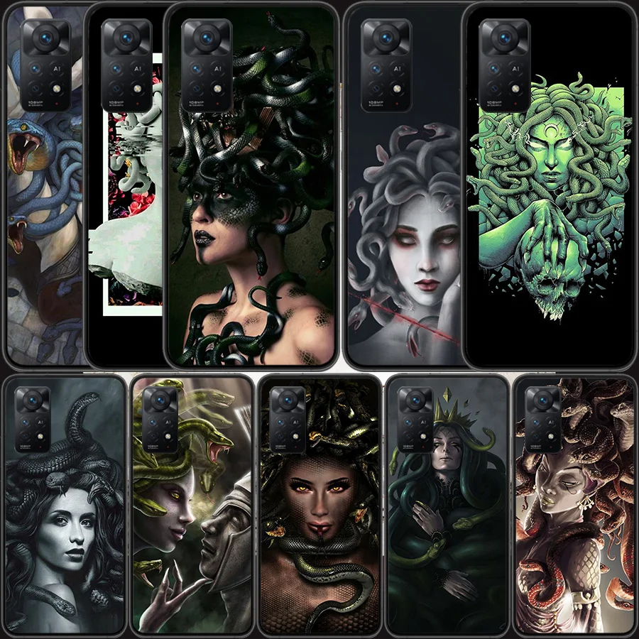 Medusa in ancient Greek mythology Phone Case For Redmi Note 14 13 Pro 5G Plus 12 12C 10 10A 10C 9 9A 9C 9T 8 8A K60 K70 Pro Xiao