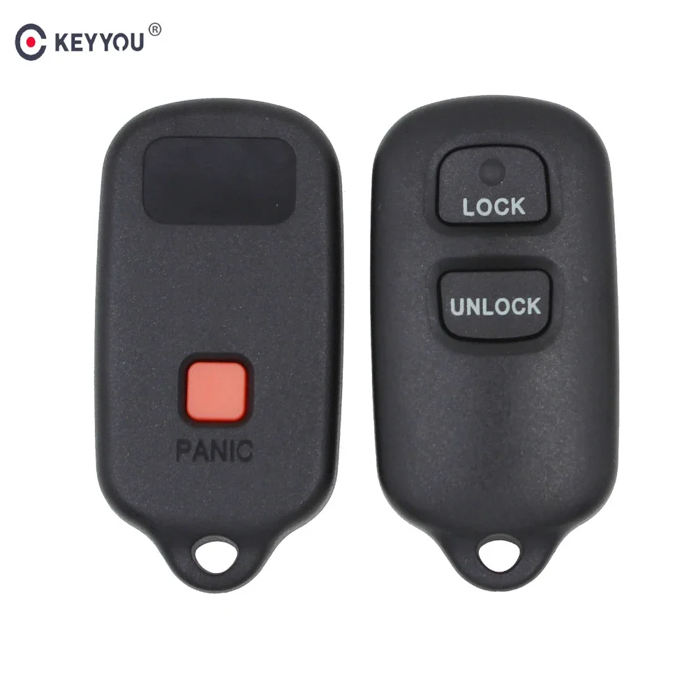 

KEYYOU 2+1 3 Button Key Shell Remote key Case Fob for TOYOTA Avalon Camry Solara Auto Car Key Shell Keyless Entry Replacement