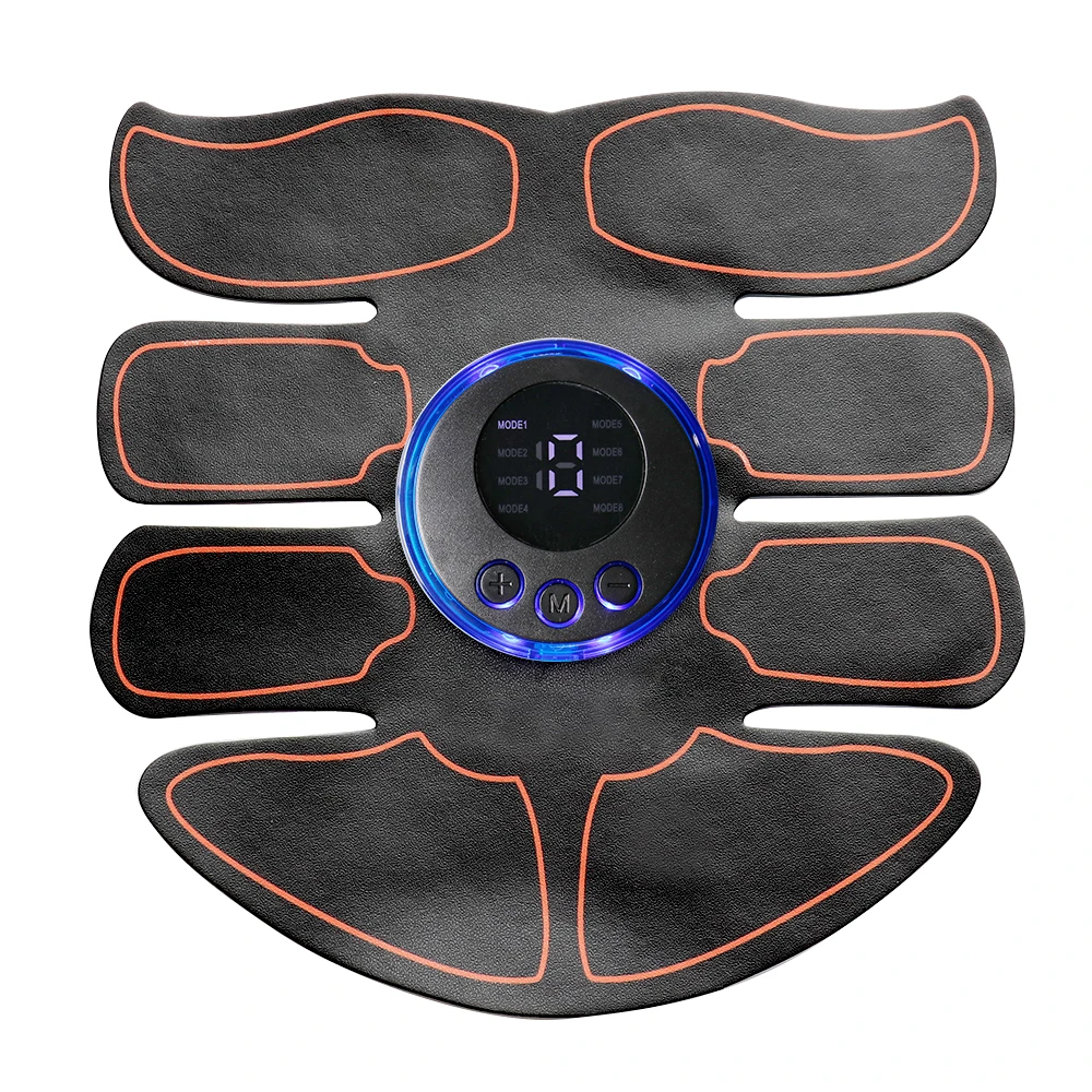 

EMS Abdominal Muscle Stimulator Rechargeable Wireless ABS Abdominal Muscle Trainer Toner Body Fitness Shaping Patch Unisex