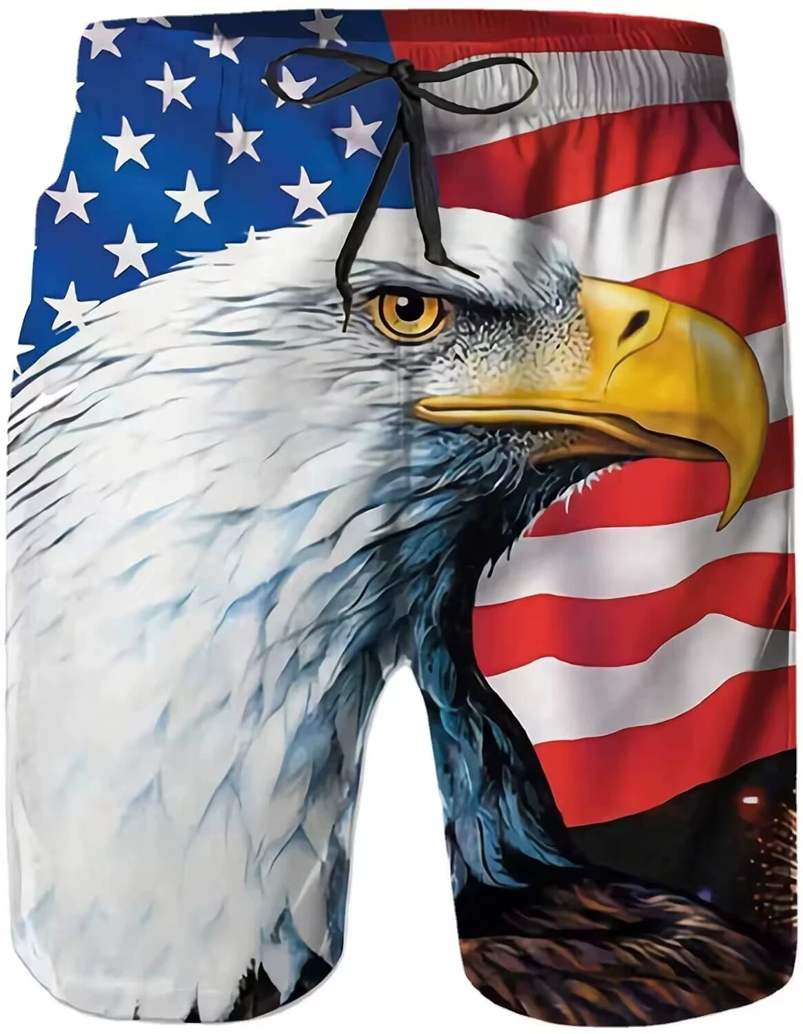 New American Independence Day Flag Fashion Men Women Tracksuits Crewneck Hip Hop Shorts Plus Size S-7XL Gym Shorts Men S-7XL