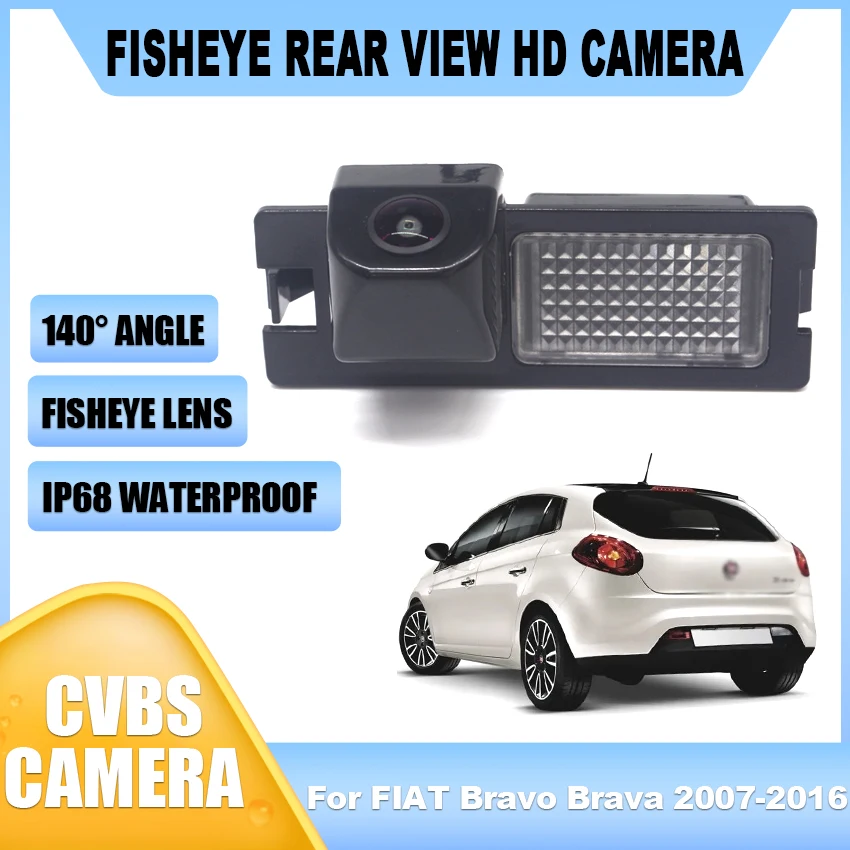 Car Rear View Back Up Camera For Fiat Bravo Brava 2007-2016 CCD Full HD Night Vision Reverse Parking Camera