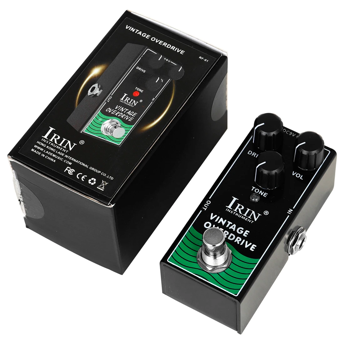 IRIN RF-01 Guitar Vintage Overdrive Effect Pedal Delay Effect True Bypass Pedal Metal Casing Electric Guitar Accessories