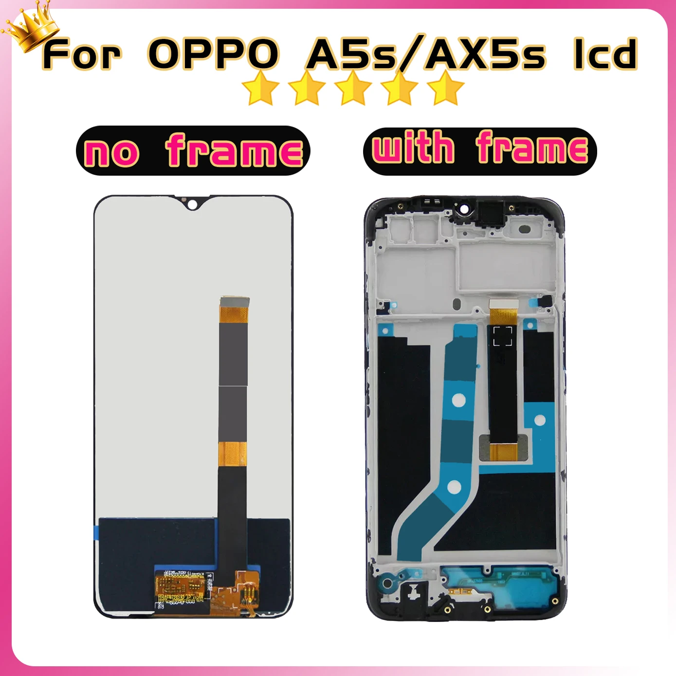 6.2\'\' Display For OPPO A7 AX7 LCD Display Touch Screen For OPPO A5s AX5s CPH1909 LCD For OPPO A12 CPH2077 Digitizer Assembly