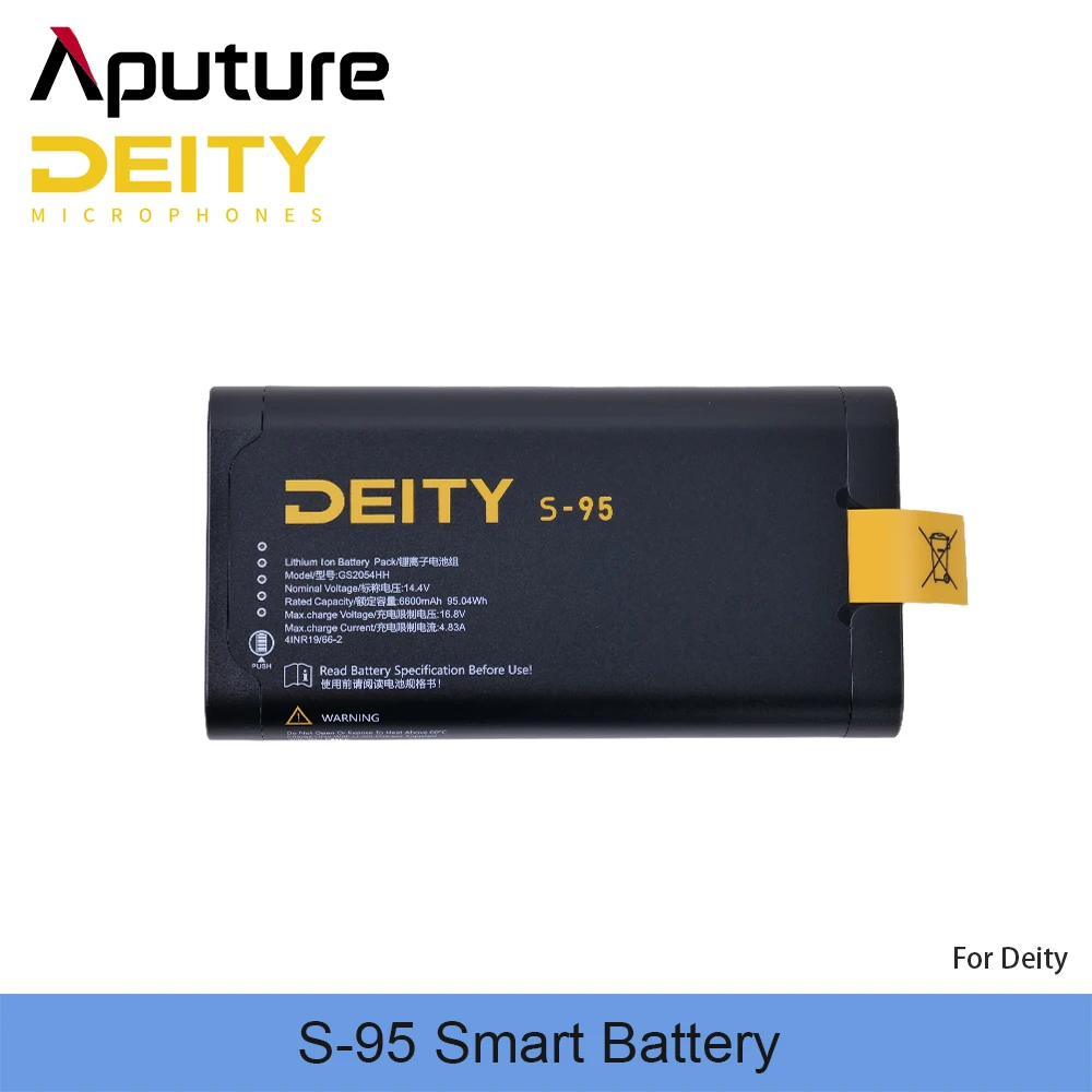 

Deity S-95 95WH Lithium Battery Smart Batteries Quick Charging Embrace Telemetry Data DQC1 Battery