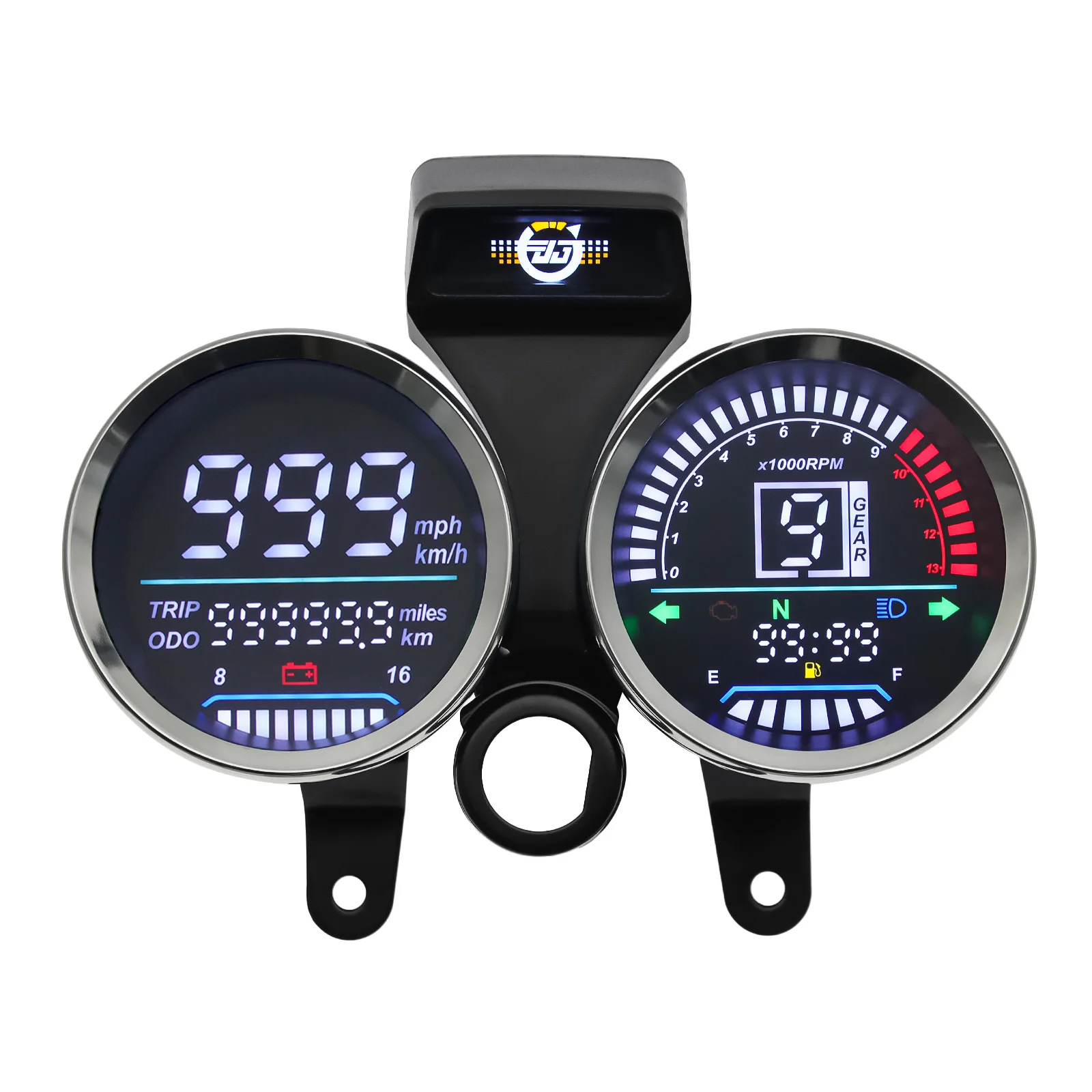 Tachimetro Digital Dashboard LED Meter moto misuratore di velocità contagiri RPM Meter Clock per Suzuki GN 125 motore universale