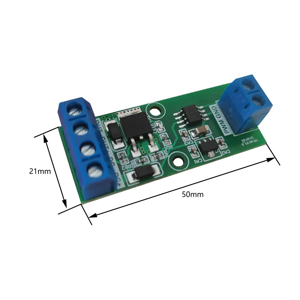 DC 5V 12V 24V PWM Signal Amplifier Module MOS Driver Board 0-30KHz Adjustable Frequency 2A YF-44 Motor Speed Control