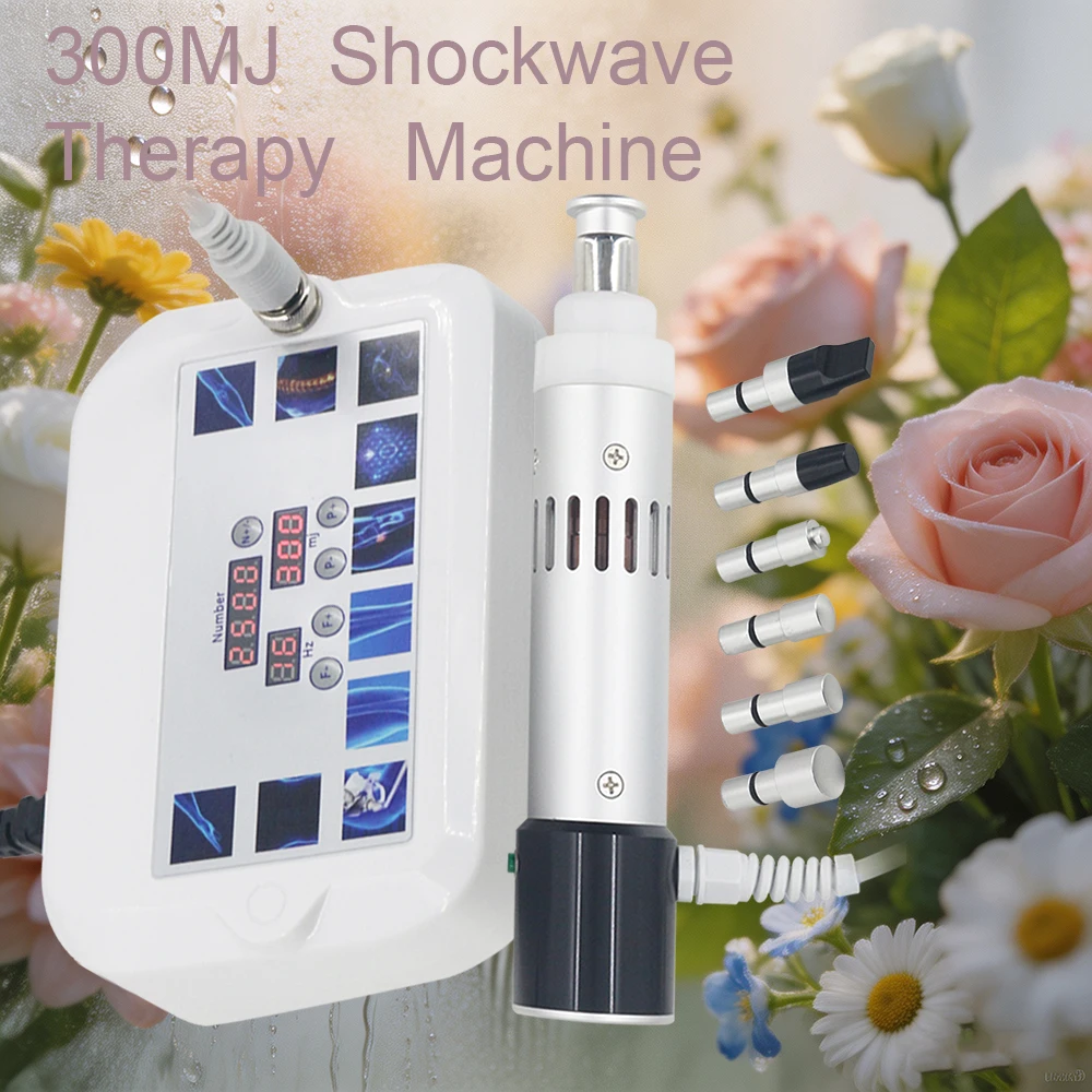 Portable Shockwave Therapy Machine Effectively For ED Treatment And Body Patellar Tendinopathy Massage Instrument 300MJ Newest