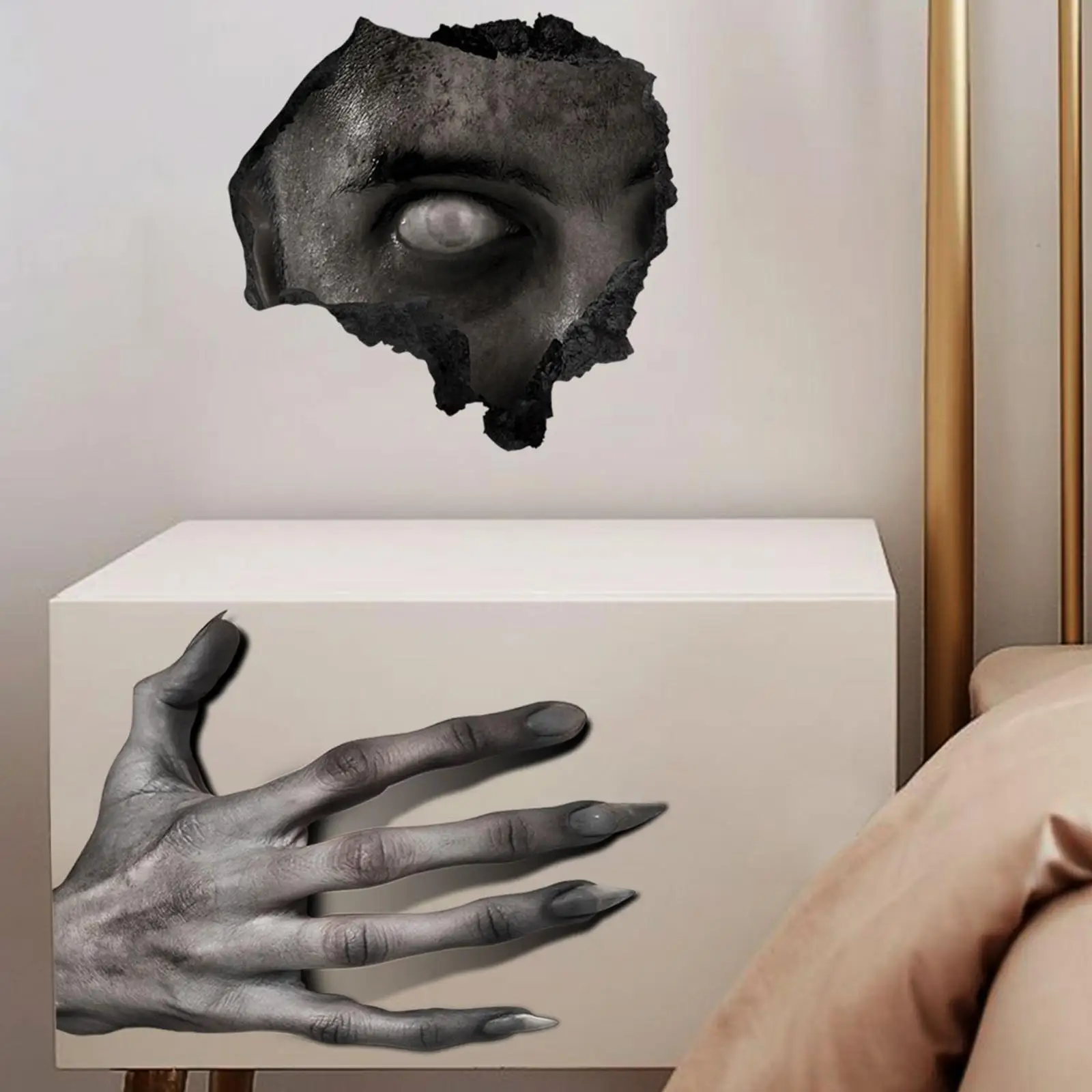 Toilet Decals Sticker Halloween Decoration Scary Hand for Bathroom Halloween