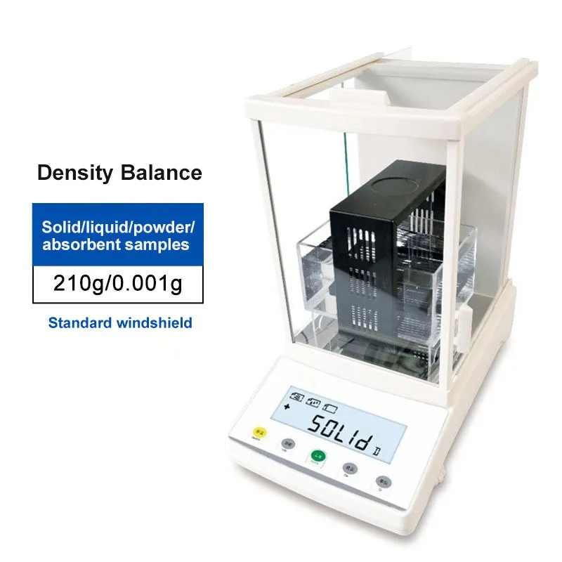 Digital High Precision Density Meter Laboratory Balance 210g 0.001g 310g 0.005g For Solid/Liquid/Powder/Absorbent Samples