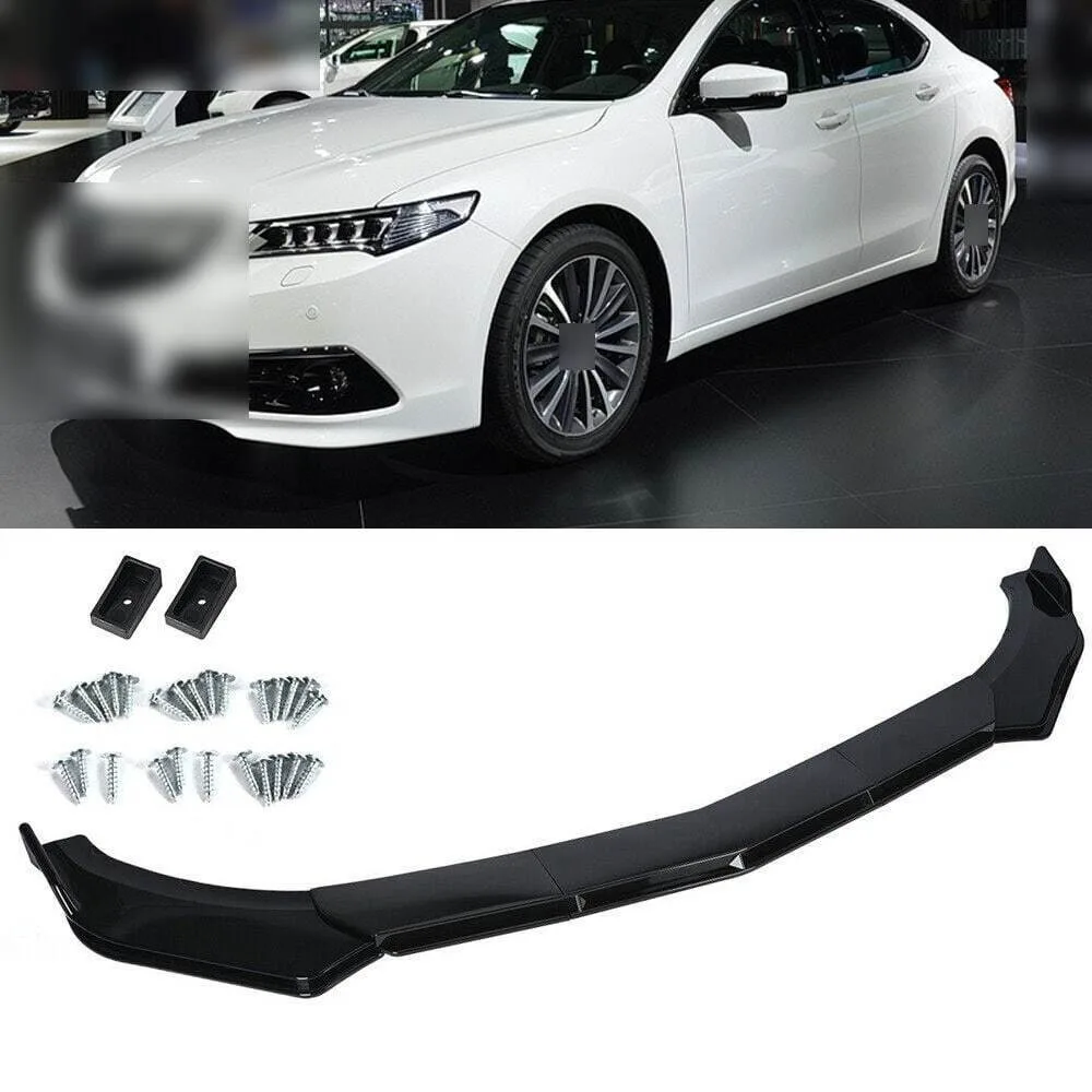 

For Acura TLX 2015-2023 Gloss Black Style Front Bumper Lip Spoiler Splitter Body Kit United States