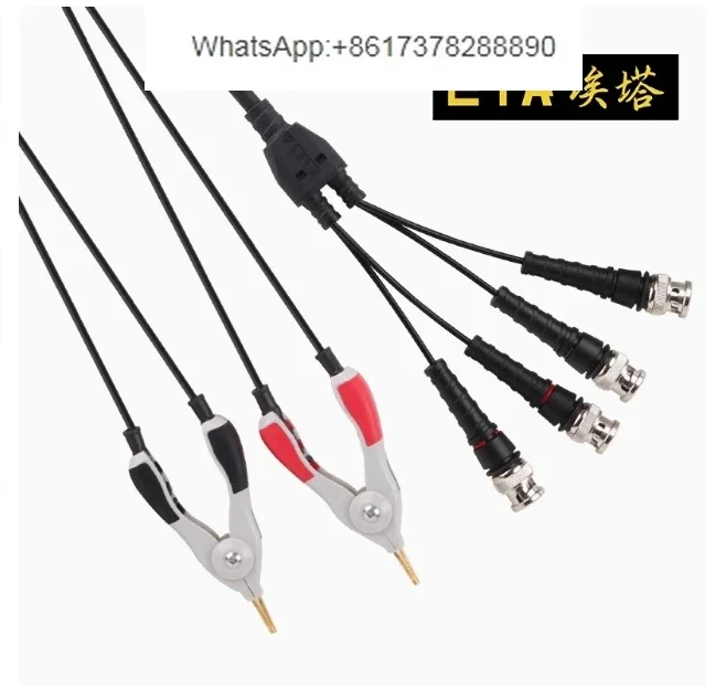 

ETA2205C Тестовая линия зажима Кельвина BNC Штекер LCR Цифровой анализатор импеданса моста
