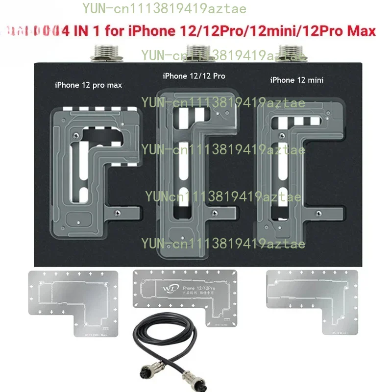 WL HT007 X-17 Series Pre-Heating Groove Mold Desoldering Station for iPhone X-17 ProMax Layered Motherboard Tin Planting Bonding