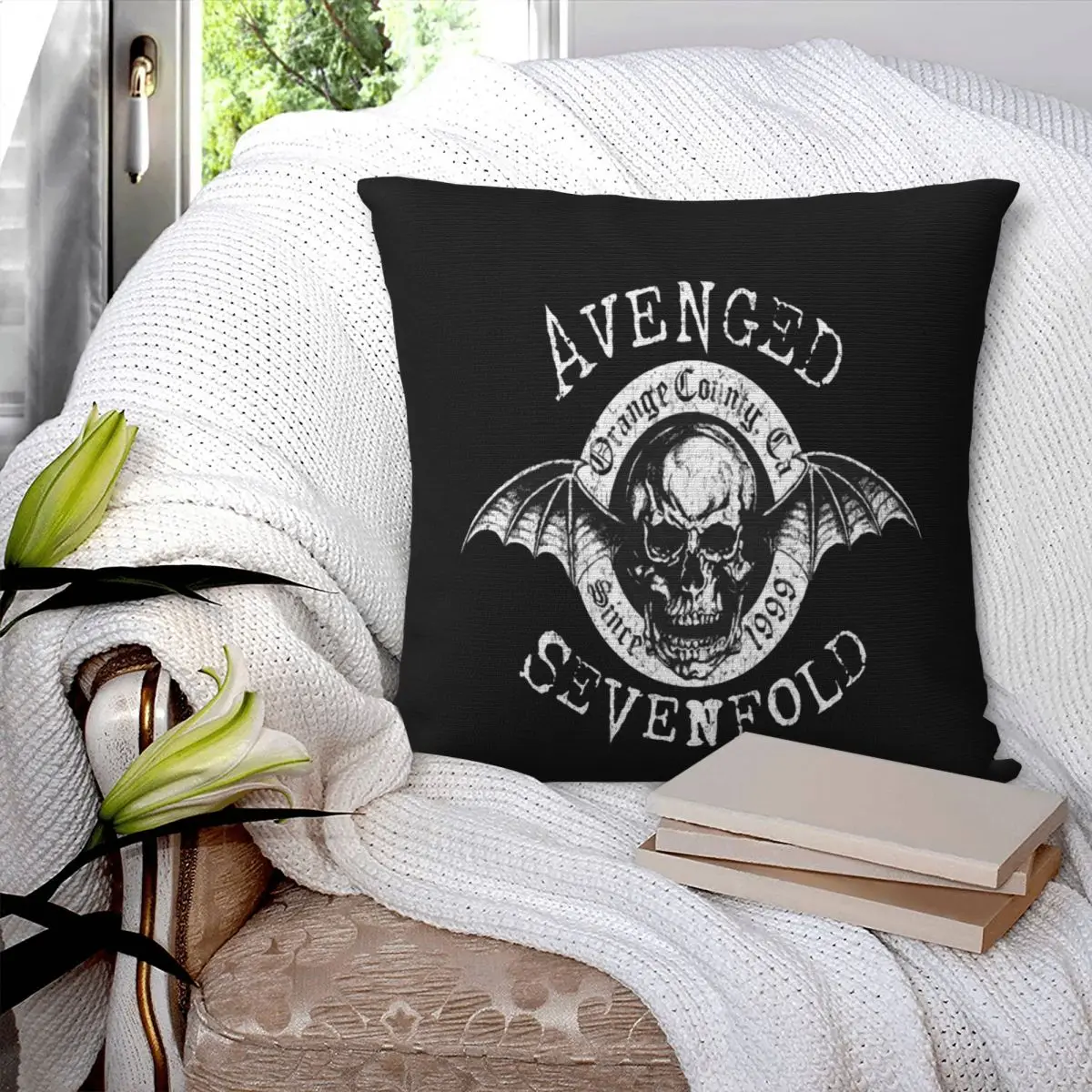 Avenged Sevenfold Origins Metal Pillowcase Cushion Kawaii Suitable For Sofa Personalized Home Decor Accessories Customizable