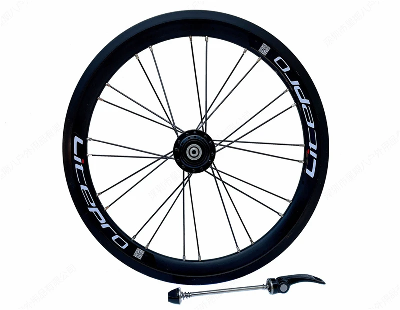 LITEPRO Folding Bike Modified 349 Disc Brake Wheel Set EIEIO High Ring Wheelset Bicycle Parts