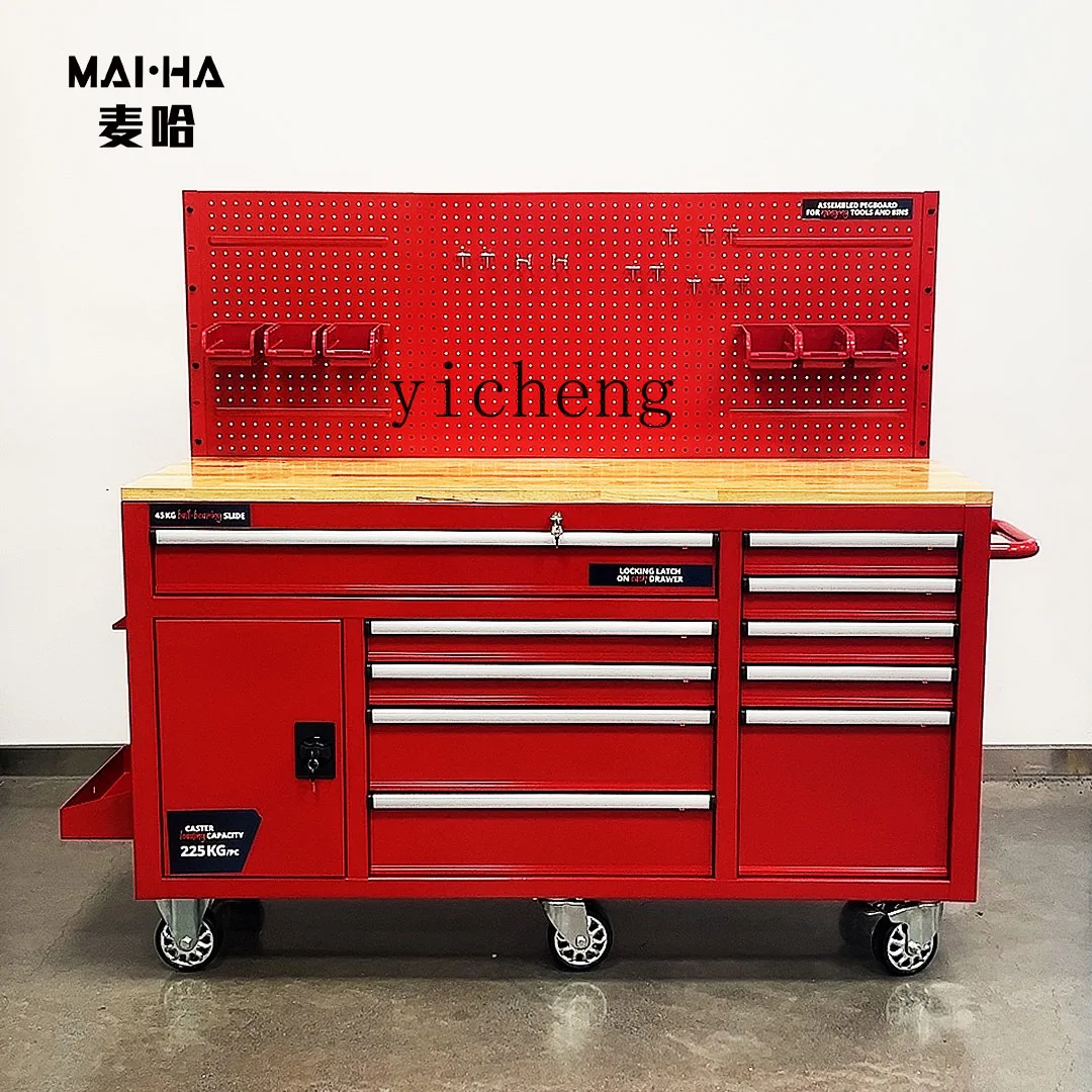 ZC Tool Cart Heavy Duty Workshop Auto Repair Mobile Maintenance Tool Cabinet Multi-Function Trolley