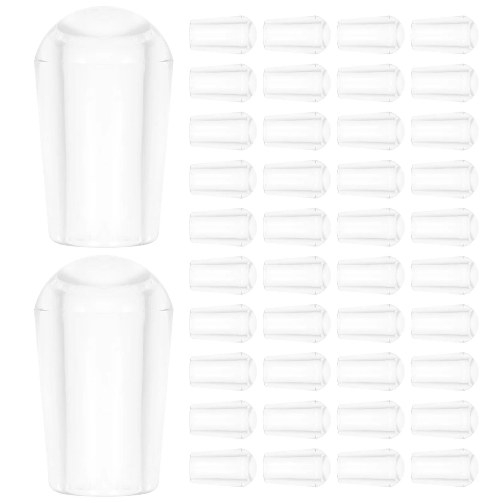 

100 PCS Clothes Hanger Rubber Cover Protector Wire Thread Tip Tine Caps Hanging Rack