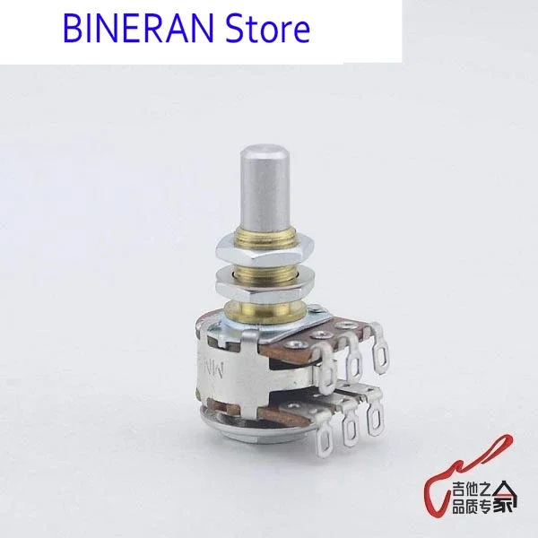 

2pcs Korean made copper shaft MN250K/MN500K electric bass double balanced potentiometer with midpoint double-layer electronics
