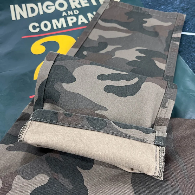 100% cotton Camouflage Pants for Men Spring American Vintage Workwear Trousers Casual Straight Amekaji Youth Male Streetwear