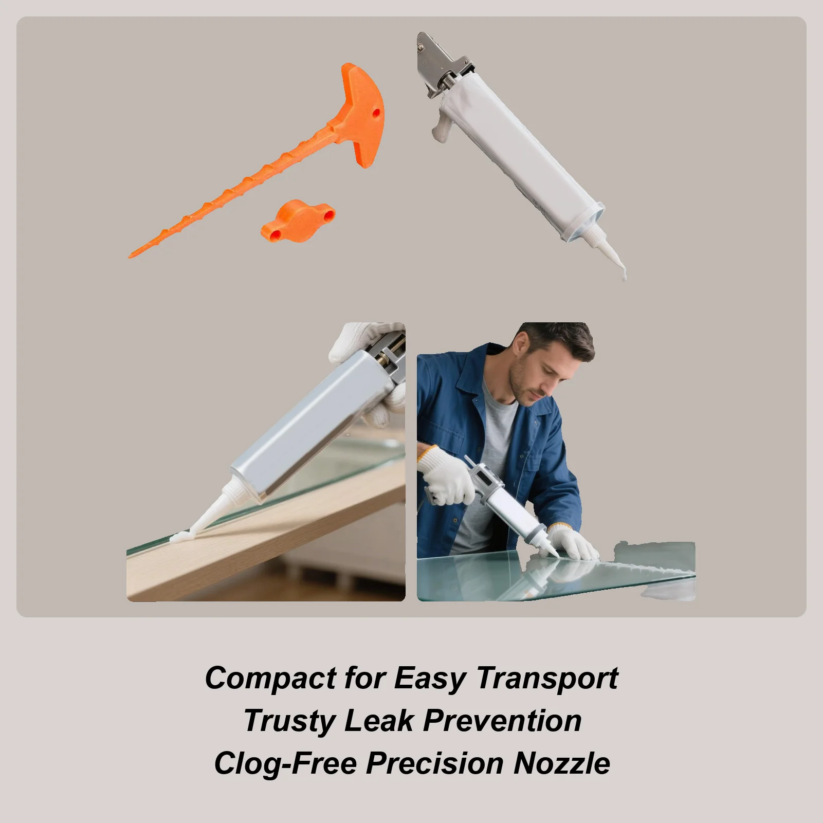 Caulking Tube Sealing Plugs Caulk Nozzle Tip Sealant Applicator Unclogger for Spray Adhesive Foam Insulation Outdoor House