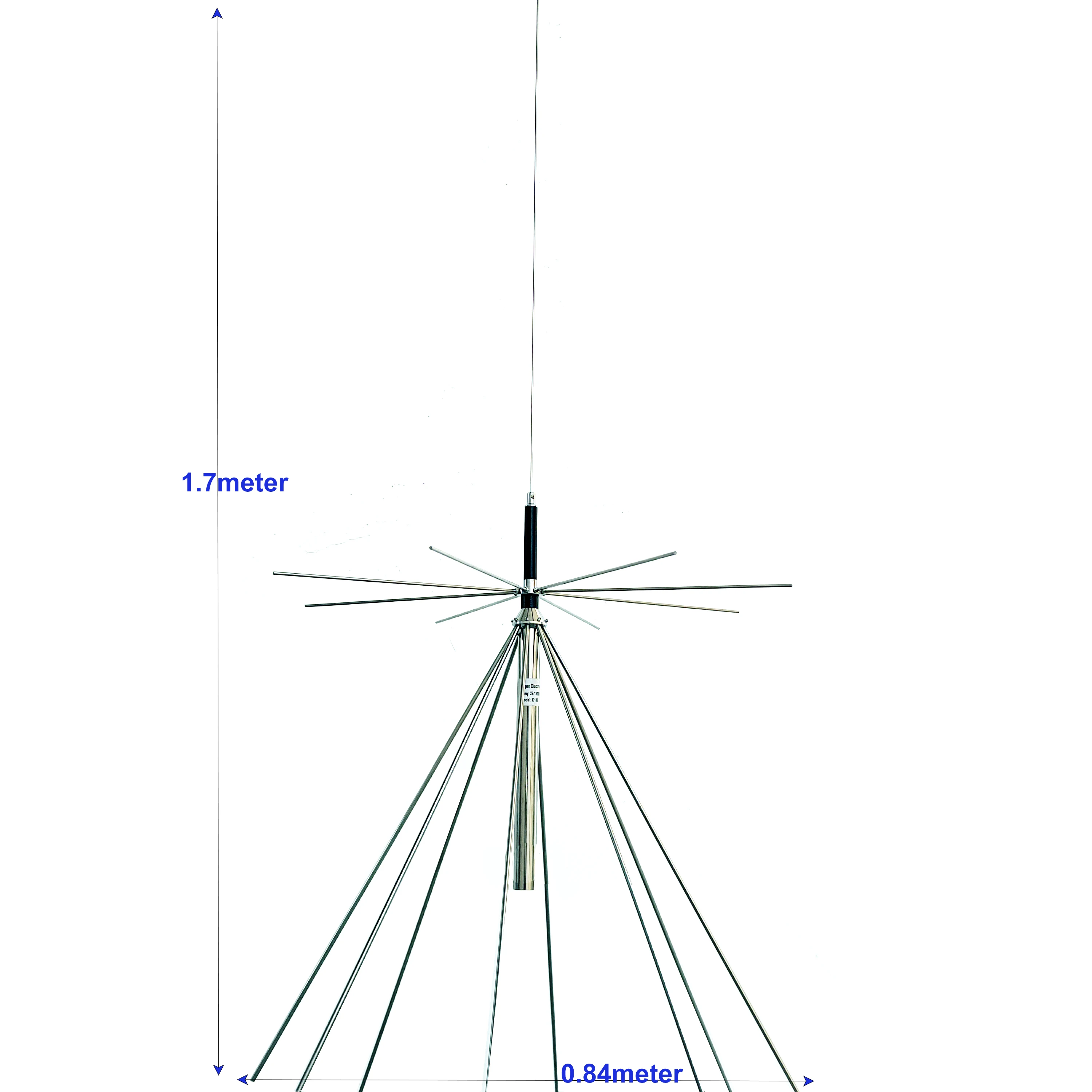 Antena Discone D3000N Antena Escáner de Diamantes CB UHF VHF Antena 25-3000MHz para Radio SDR Recibir Transmisión HF VHF