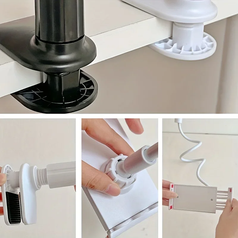 360 درجة الدورية حامل هاتف لوحي دوامة قاعدة كسول شخص حامل الهاتف المحمول اللوحي اللوح الأمامي حامل السرير كسول شخص عقد