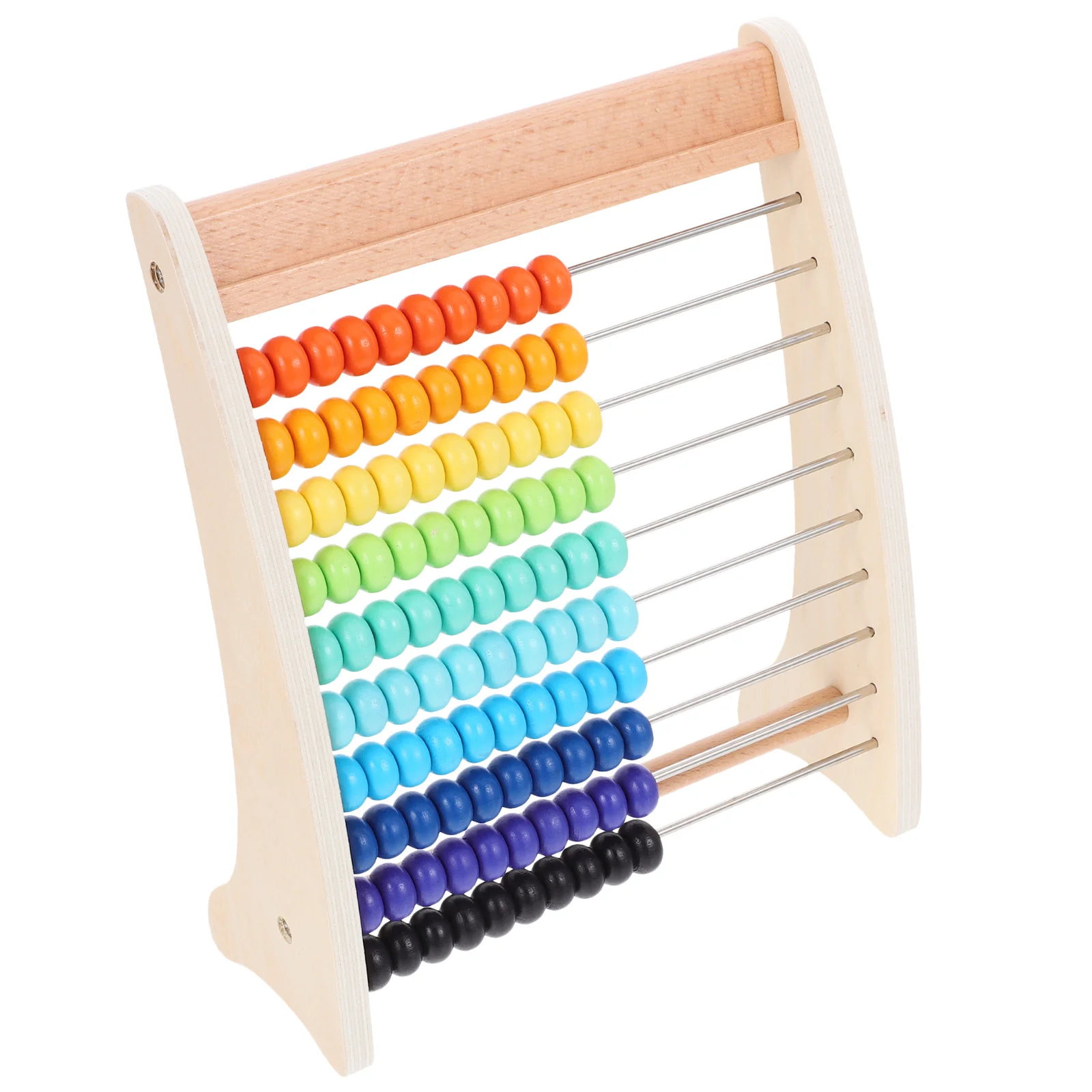 1Set Kinder Mathematik Lernen Abacus Holz Berechnung Werkzeug für Zahlenerkennung Farbe Kognitive Lernspiel Vintage Stil