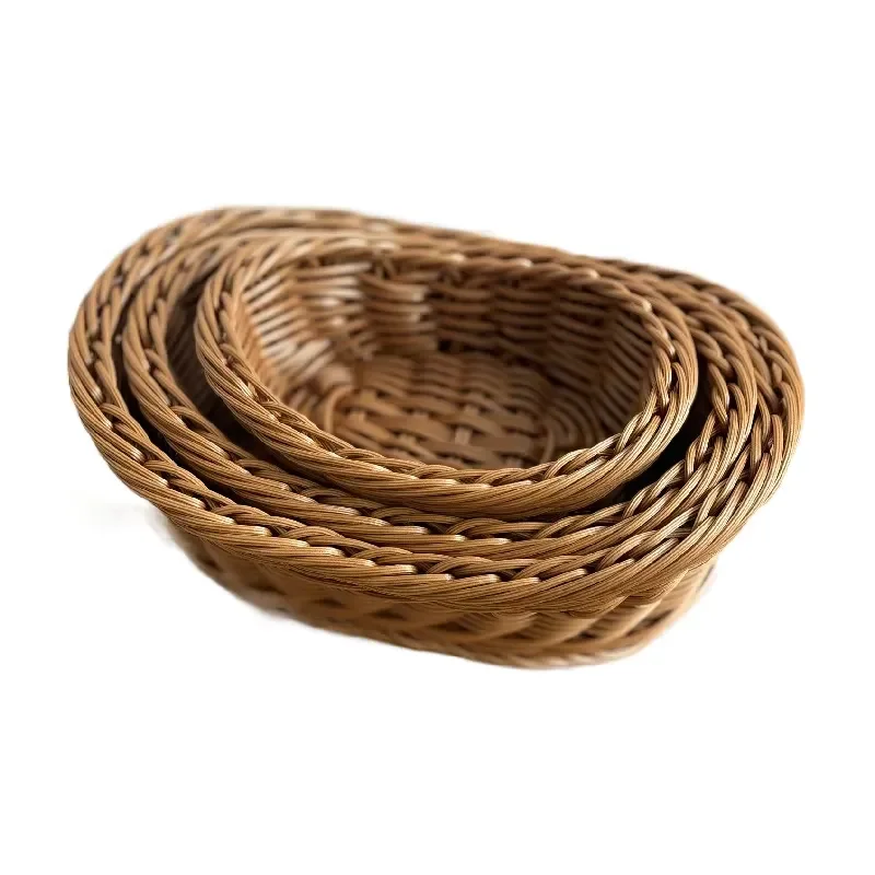 Small Fruit Plate Dessert Tray for Living Room Household Bread Storage Basket Fruit Bowl Serving Dish Snack Holder Decorative
