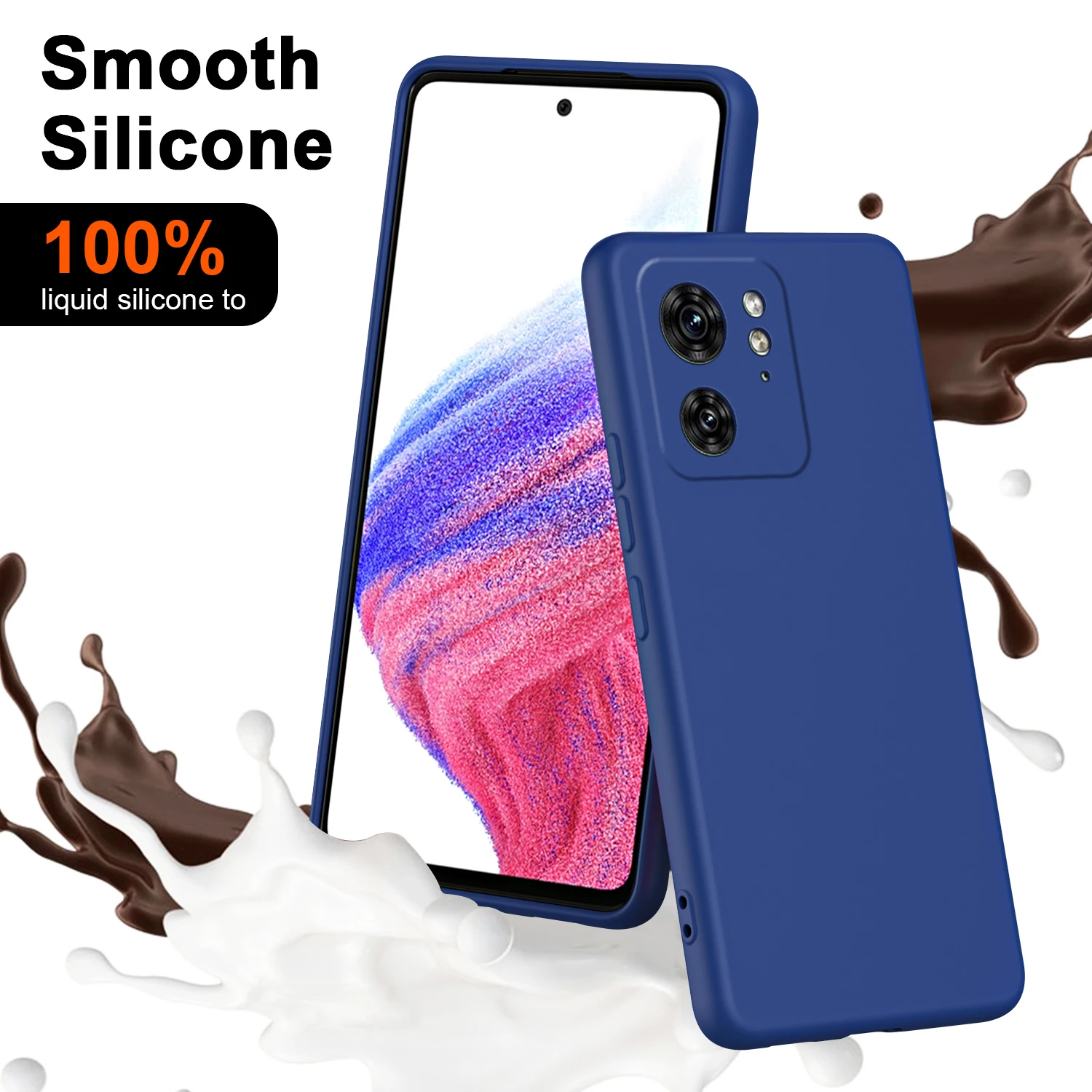 For Motorola Moto edge 40 30 Neo Case Soft Liquid Silicone Skin Protective back cover Case For Moto edge 30 Fusion Phone Shell