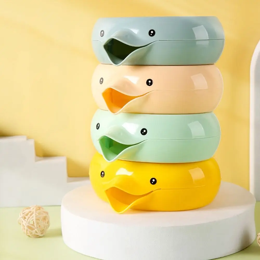 Duck-shaped Soap Dish No Water Accumulation No-punching Soap Holder Keep Soap Bars Dry Drainable Soap Box Bathroom Accessories