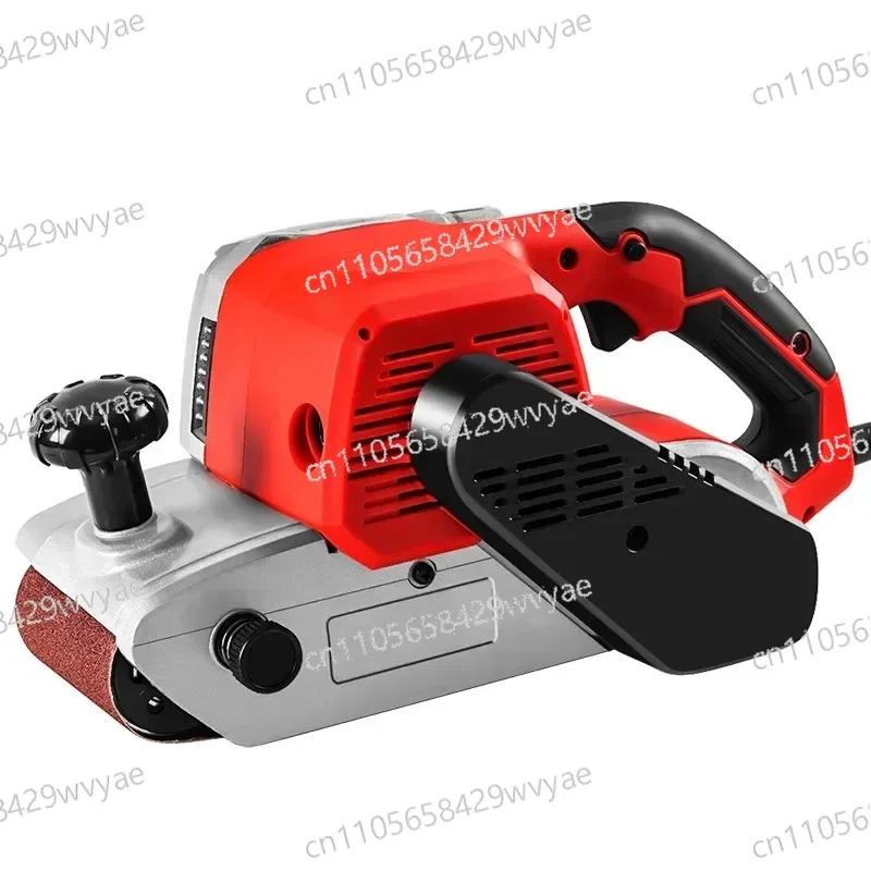 

220В Настольный ленточный шлифовальный станок, бытовой малогабаритный станок для полировки древесины наждачной бумагой
