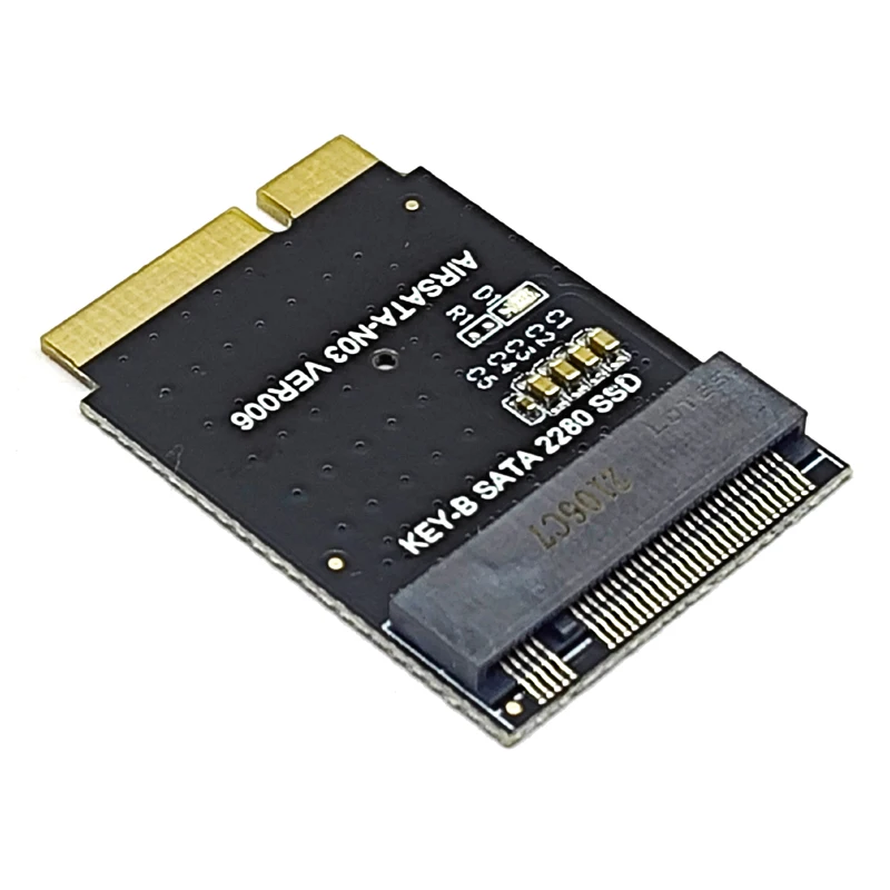 

For MacBook Air 2012 A1466 A1465 for Apple Macbook SSD Adapter MD223 MD224 MD231 MD232 M2 NGFF SSD to 17+7Pin Convert Card Riser