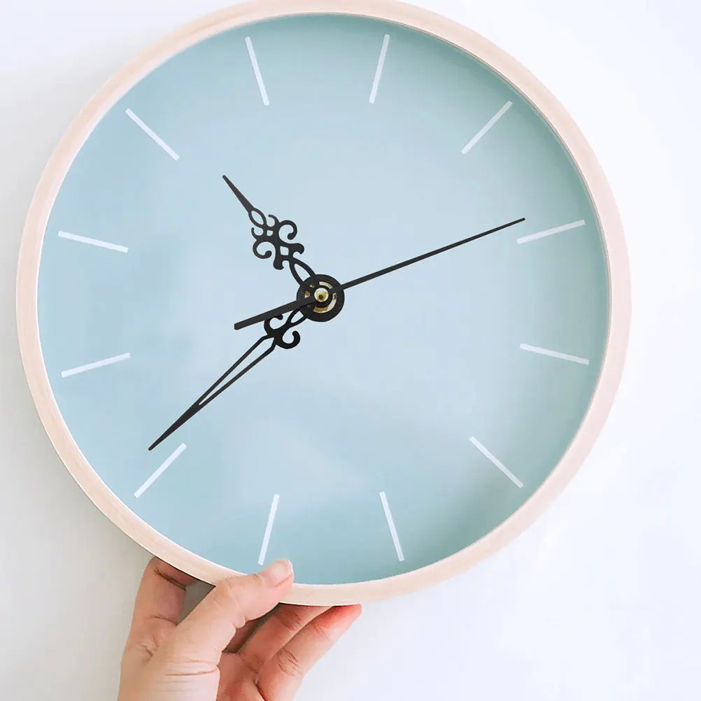 

Vintage Decor Pendulum Clock Movement Silent Decorative Wall Timer Rustic Mechanism Kit Black Non Ticking Work