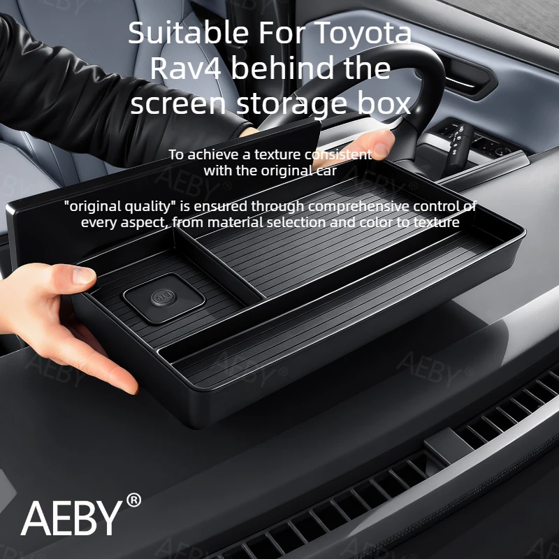 

For Toyota Rav4 2020-2026 Storage box behind screen,Dashboard storage box,Silicone Dashboard Organizing Tray,auto parts