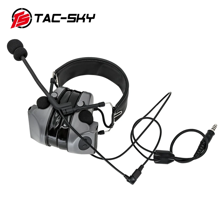 Y-Line Kit Compatible WithTactical Headset  COMTAC I II III XPI IPSC Version Headset  Equipped With U94 Ptt And Microphone