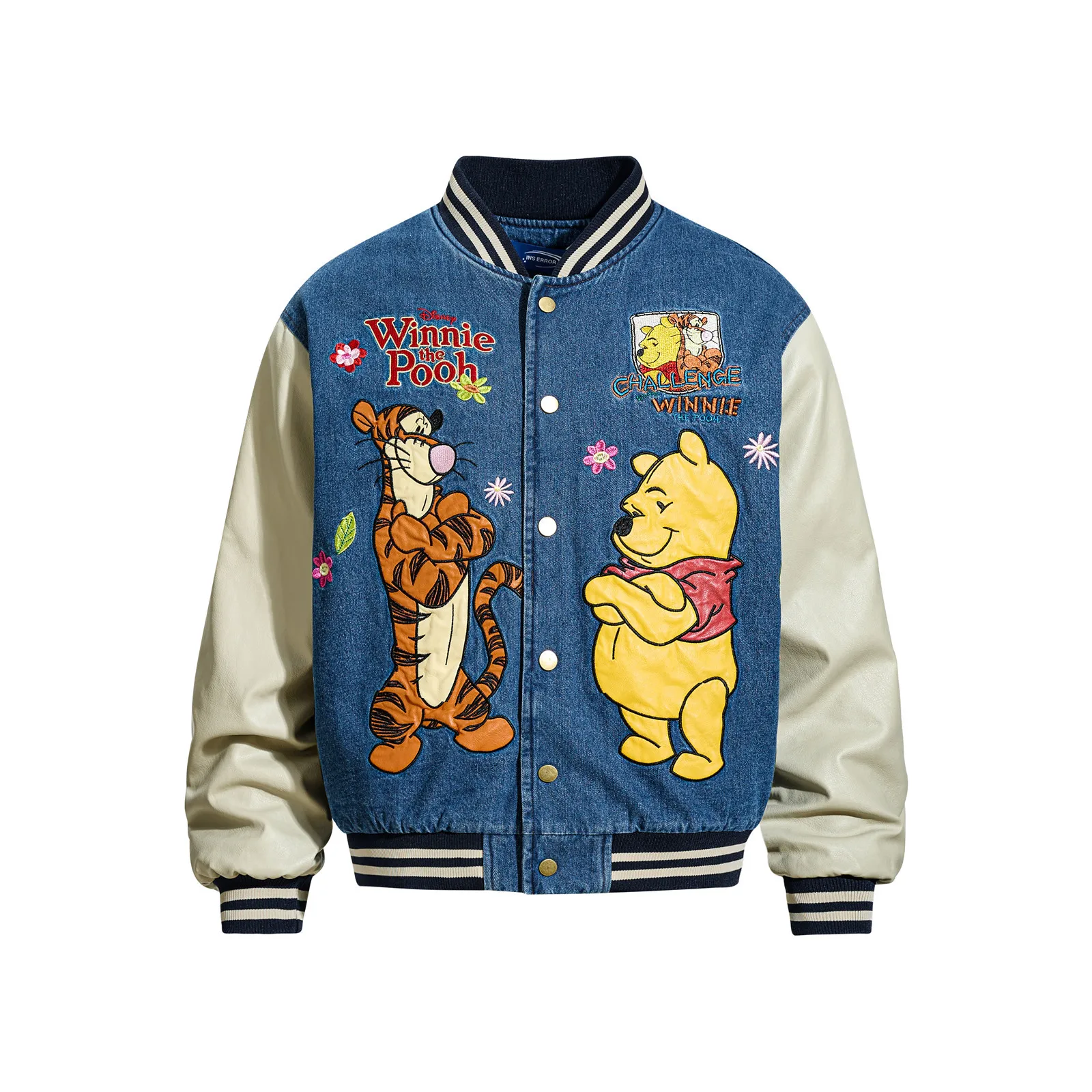 

2025 Autumn Winter New American Retro Fun Cartoon Embroidery Unisex Couple Warm Loose Casual Fleece Jacket Women
