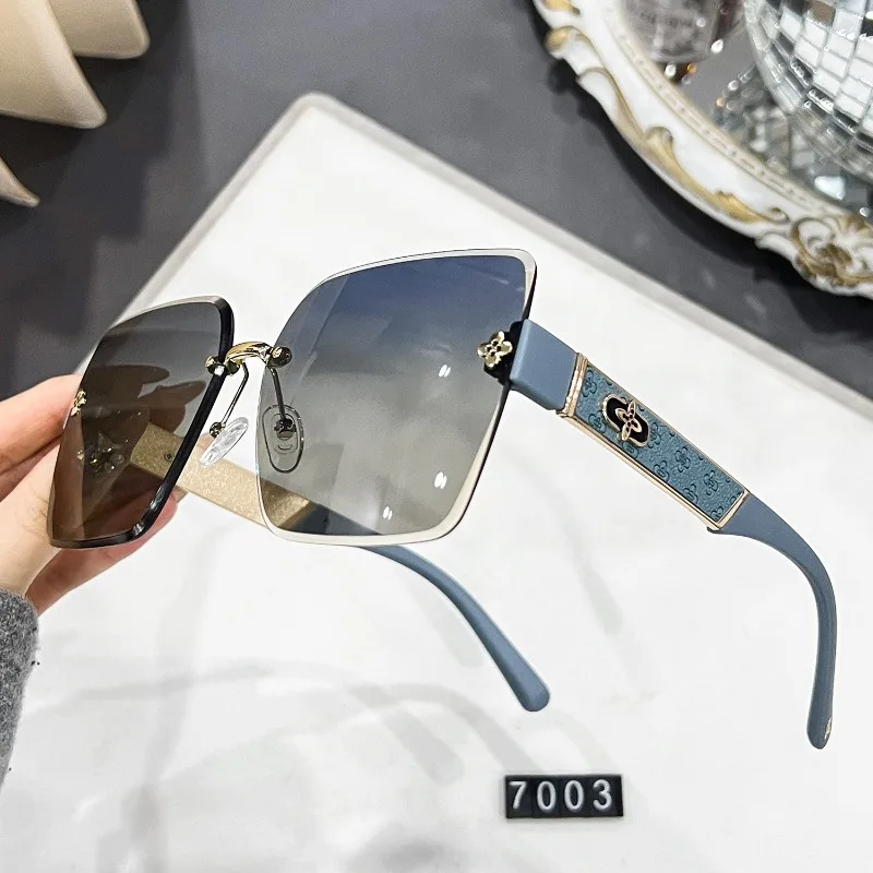 

​​2025 Rimless Sunglasses Polarized UV400, Crystal Cut Edge Lightweight Luxury for Driving & Outdoor Fashion Unisex​​