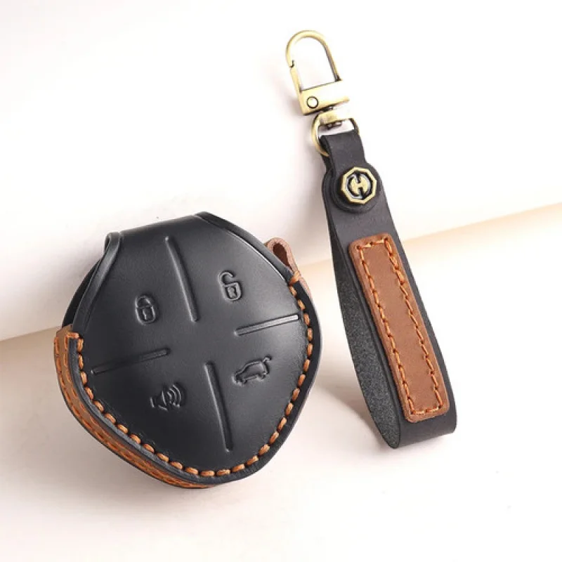 

Кожаный чехол для автомобильных ключей A +, защитная сумка для Chery Jetour DASHING X-1 Plus DTC