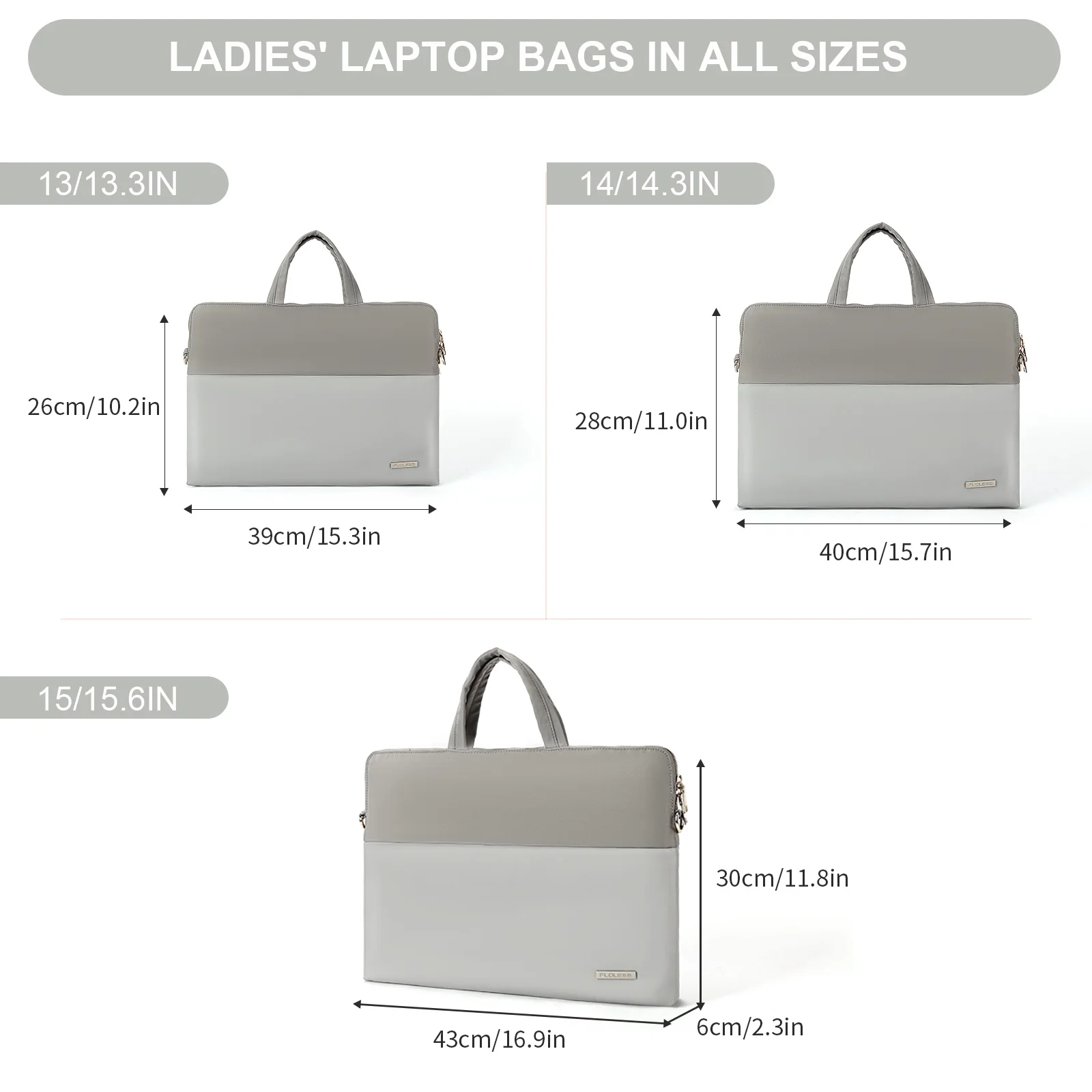 Waterproof Laptop Case for Women, Carrying Bag with Handle, 360° Protection Sleeve Case Notebook Case Up to 13.3 Inch Laptop Bag