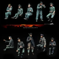 1/35 Die Casting Resin Soldier Model KitDiorama Armored Panther Crew 10 Soldiers Unassembly Unpainted